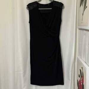 Esprit Wrap Waist Black Dress a192